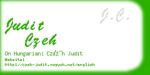 judit czeh business card